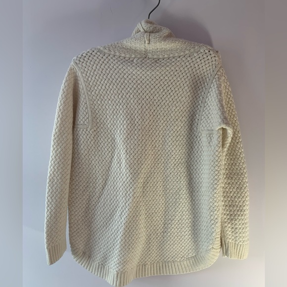 SUNG Alred Sung Womens Cowl Neck Sweater Waffle Knit White Size XL - Picture 3 of 6